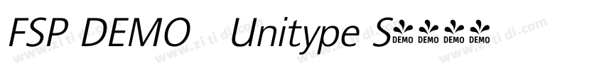 FSP DEMO   Unitype S字体转换
